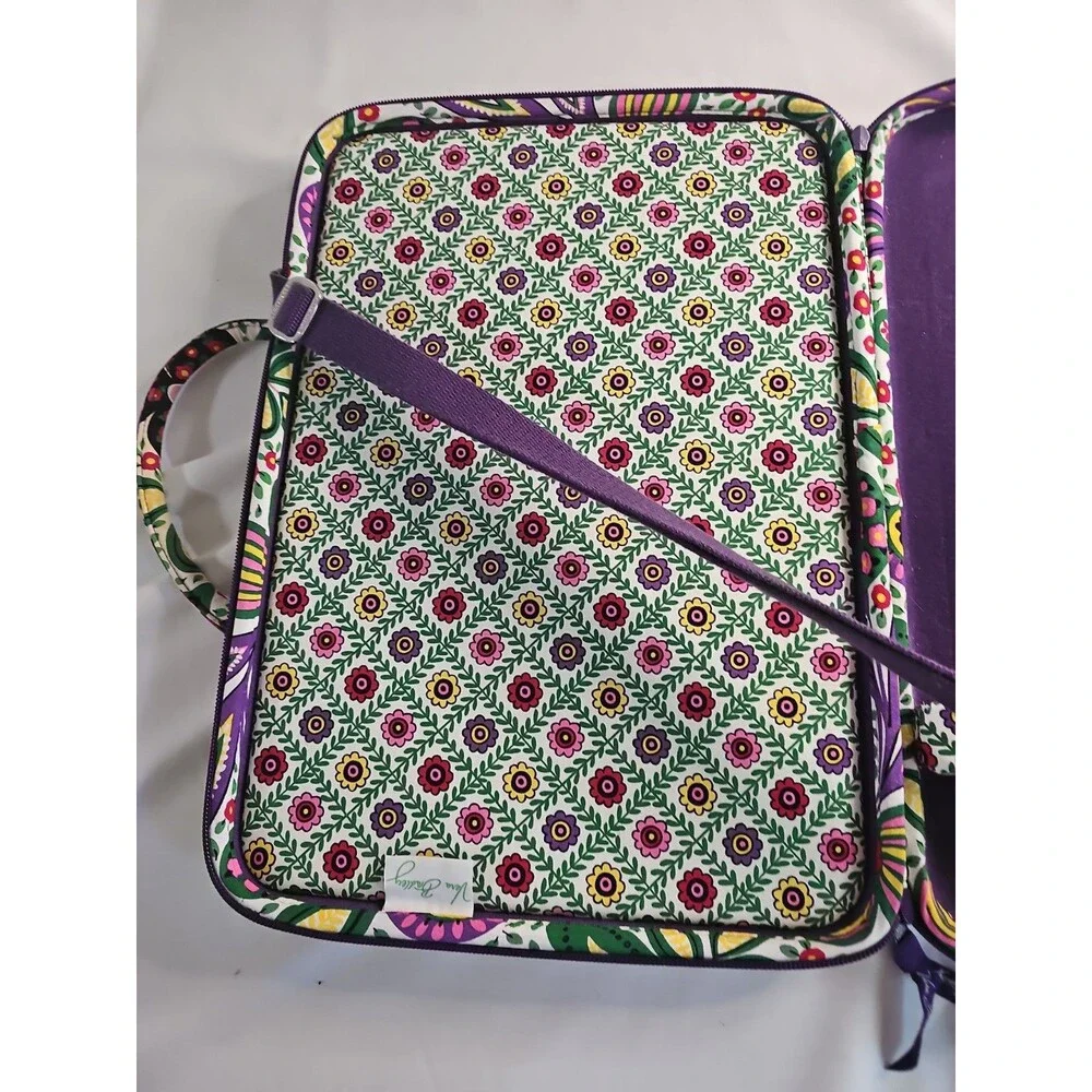 Vera Bradley Viva la Vera Hard Laptop Case Travel Shoulder Bag Portfolio 17